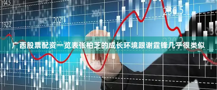 广西股票配资一览表张柏芝的成长环境跟谢霆锋几乎很类似